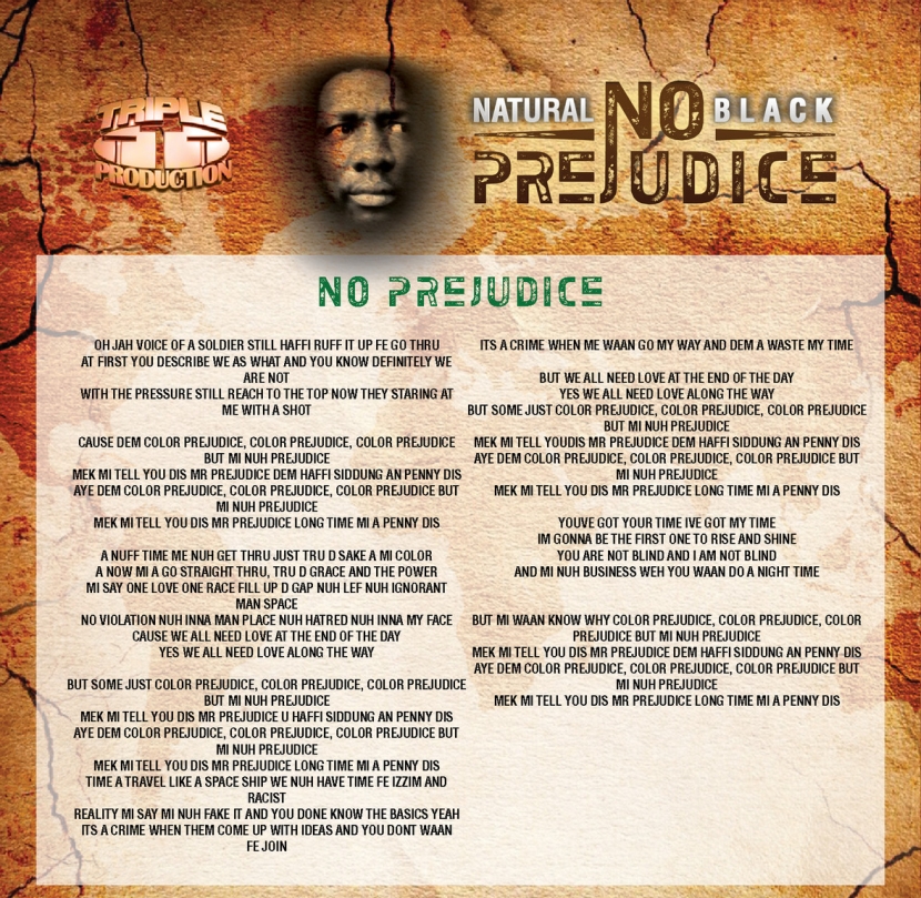 Natural Black No Prejudice Lyrics