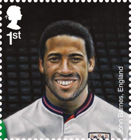 John Barnes one of the 11 Football Heroes on latest set of Royal Mail special stamps