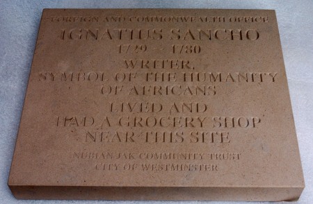 Ignatius Sancho Plaque