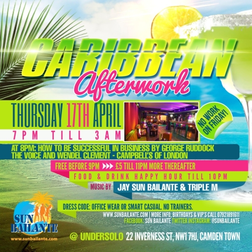 Sun Bailante Caribbean Afterwork April 2014