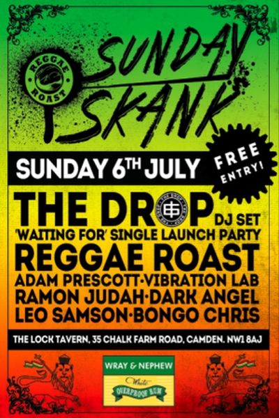 Reggae Roast Sunday Skank July 2014