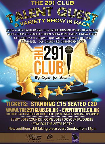 291 Talent Show event flyer