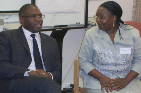 MP David Lammy and Martha Muli