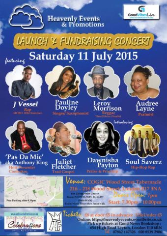 Heavenly Promotions Concert flyer 2015
