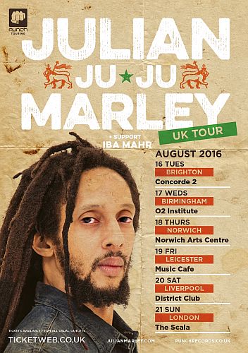 Julian Marley UK Tour 2016