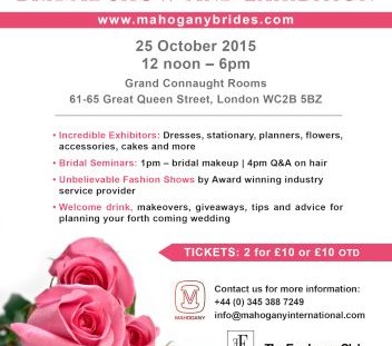 Mahogany Bridal Exhibition 2015