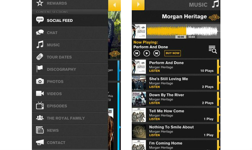 Morgan Heritage App